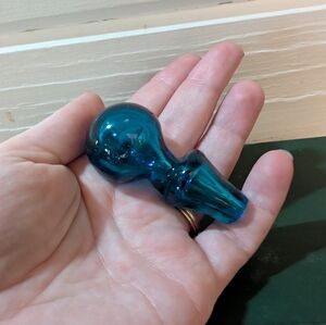 Vintage Small Blue Decanter/Perfume Bottle Stopper
